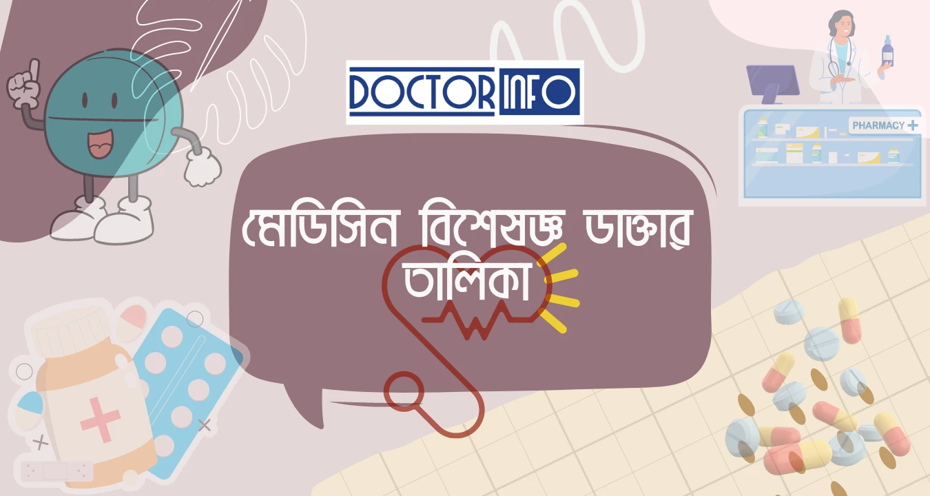  ঢাকার সেরা মেডিসিন বিশেষজ্ঞ ডাক্তারের তালিকা — ২০২৬